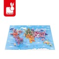 Puzzle edukacyjne z figurkami 3D Cuda świata 350 elementów 7 + / Janod