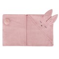 Bambusowy ręcznik pudrowy róż 80x80 Króliczek / Samiboo