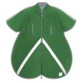 Ponczo z wełny merino zielone - rozmiary / Simple Wool