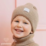 Czapka zimowa merino SAND / Patulove