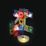 Klocki magnetyczne Ball Run Dazzling Lights Pack Intense - 100 el. / Cleverclixx