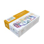 Klocki magnetyczne Large Race Track Pastel - 80 el. / Cleverclixx