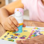 II GATUNEK: Stempel z naklejkami Sticker Wow - Jednorożec / Melissa & Doug