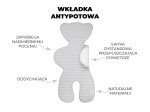 Wkładka antypotowa do fotelika - grey / Sleepee