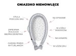 Gniazdko niemowlęce kokon Jungle Dark Blue / Sleepee