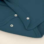 Body kopertowe z prążkowanej dzianiny z długim rękawem - Royal blue / Babysteps