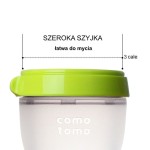 Antykolkowa butelka silikonowa 150 ml Green NEWBORN / Comotomo