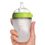 Antykolkowa butelka silikonowa 150 ml Green NEWBORN / Comotomo