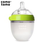 Antykolkowa butelka silikonowa 150 ml Green NEWBORN / Comotomo