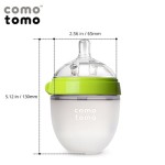 Antykolkowa butelka silikonowa 150 ml Green NEWBORN / Comotomo