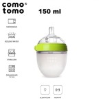 Antykolkowa butelka silikonowa 150 ml Green NEWBORN / Comotomo