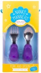 Widelec i łyżka 1-3 lat, ETAP 2 - purple / Nanas Manners