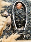 Gniazdko niemowlęce kokon Jungle Dark Blue / Sleepee