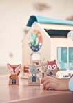 Drewniana rozkładana Szkoła z 3 figurkami i akcesoriami 3 lata+ / Lilliputiens