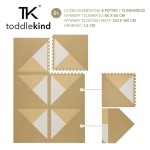 Mata do zabawy piankowa podłogowa Prettier Playmat Kyte Wheat / Toddlekind	TK38211