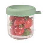 Pojemnik słoiczkek szklany z zamknięciem 250 ml Sage green / Beaba