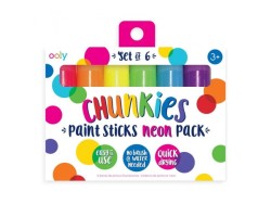 Farba w kredce 6 szt., Chunkies Paint Sticks - Neonowe / Ooly 126-014