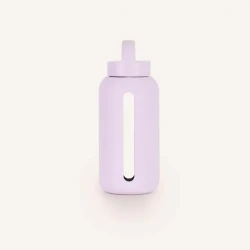 Szklana butelka do monitorowania dziennego nawodnienia Day Bottle - LILAC / BINK