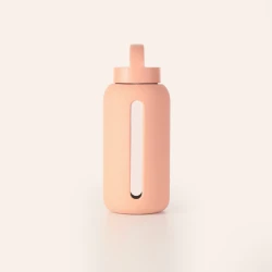 Szklana butelka do monitorowania dziennego nawodnienia Day Bottle - ROSE / BINK 