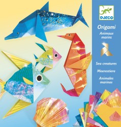 Origami MORSKIE ZWIERZĘTA (metaliczne) / Djeco DJ08755