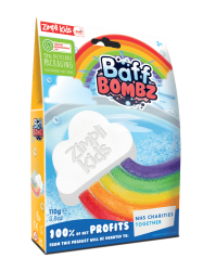Tęczowa chmurka do kąpieli zmieniająca kolor wody - Rainbow Baff Bombz / Zimpli Kids
