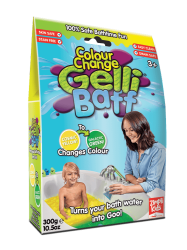 Magiczny proszek do kąpieli Gelli Baff Colour Change - kosmiczny żółty, 300 g / Zimpli Kids