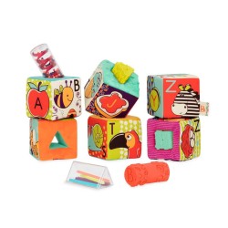 Block Party – klocki materiałowe z sorterami / B.Toys BX1661Z