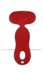 Wkładka antypotowa do fotelika G1 z wełny merino 0-18 kg - czerwona / Simple Wool