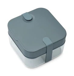 Lunchbox z przegródką Amandine Bento Box - sea blue, whale blue / Liewood
