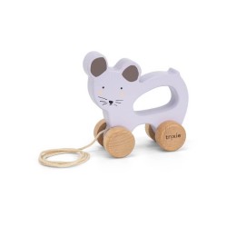 Drewniana zabawka na sznurku Mrs Mouse / Trixie