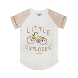 T-Shirt Wafelek - rower ecru / Dear Sophie