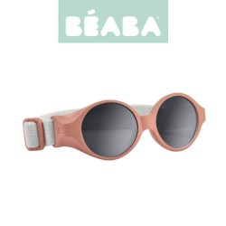 Okulary przeciwsłoneczne dla dzieci z elastyczną opaską 0-9 miesięcy, Glee - Terracota / Beaba