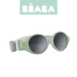 Okulary przeciwsłoneczne dla dzieci z elastyczną opaską 0-9 miesięcy, Glee - Sage green / Beaba