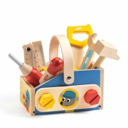 Drewniana skrzynka z narzędziami / Djeco