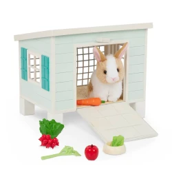 Chatka z króliczkiem i akcesoriami – Bunny Hutch Playset / OurGeneration