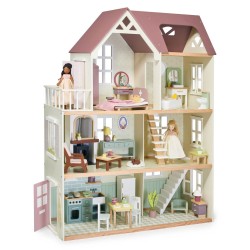 Drewniany domek XXL z wyposażeniem, Mulberry Mansion / Tender Leaf Toys