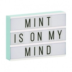 Lampa Lightbox LED A4 Mint / A Little Lovely Company