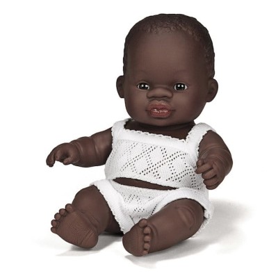 Lalka dziewczynka Afrykanka 21cm Miniland Baby