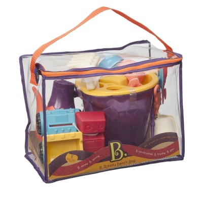 B. Ready Beach Bag – torba z akcesoriami do piasku - pomarańczowa / B.Toys