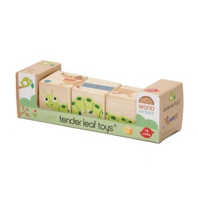 Drewniana układanka, twist - Zwierzątka / Tender Leaf Toys