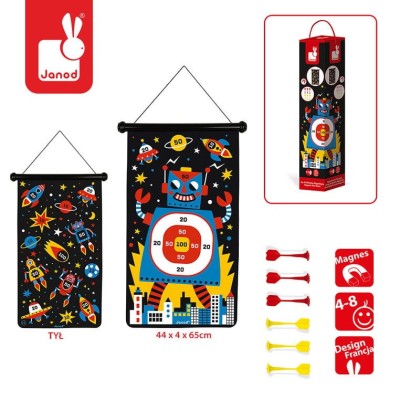 Magnetyczna gra w rzutki Roboty / Janod J02073