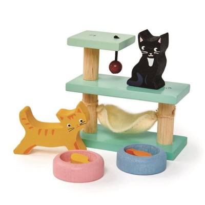 Drewniane figurki do zabawy - kotki / Tender Leaf Toys