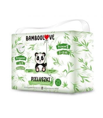 Bambusowe pieluszki jednorazowe, rozmiary / BambooLove 