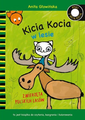 Kicia Kocia w lesie. Zwierzęta polskich lasów - kolorowanka / Wydawnictwo Media Rodzina