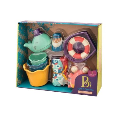 Wee B. Splashy – zestaw prezentowy do kąpieli dla niemowląt / B.Toys BX1568Z 