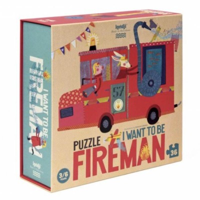Puzzle dla dzieci, Chcę być strażakiem! /Londji