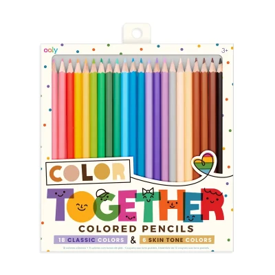 Kredki Ołówkowe, Klasyczne Kolory i Odcienie Karnacji - Color Together / Ooly