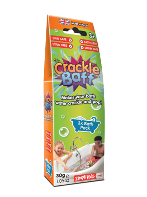 Strzelający proszek do kąpieli Crackle Baff Colours - 3 użycia, 3 kolory / Zimpli Kids