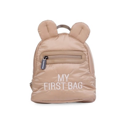 Plecak dziecięcy My First Bag Pikowany Beżowy / Childhome CWKIDBPBE