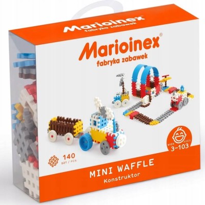 Klocki waffle MINI konstruktor chłopiec 140 szt. / Marioinex